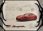 2020 Toyota Gr Supra Launch Edition Blueprint Promotional Poster 26  X 21 
