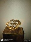 Vintage Matson Stylebuilt Gold Filligree Vanity Lipstick Holder