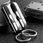 Titanium Alloy Quick Buckle Detach Belt Waist Hanging Men Car Keychain Key Ring