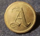 Civil War Confederate Artillery Script  a  Button Albert cs-107-a2  Excavated