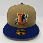 New Era Milb Durham Bulls Blue Tan Orange W Logo Fitted Hat Cap Mens Size 7