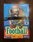 1986 Topps Football Empty Display Box    32  Wax Pack Wrappers