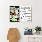 One Wall Combination Whiteboard Bulletin Board  20 X 27 Inch Dry 20x27 