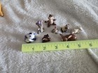 Lot Of 8 Vintage Miniature Porcelain Animal Figurines Chipmunk Fawn Mice Bunny