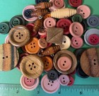  65  New 1 2   -1 1 4    Shank 2 4-hole Multi-color Wood Novelty Craft Buttons-z326