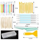 Polymer Clay Tools 41pcs  Ceramic Pottery Sculpting Carving Set  Multicolor