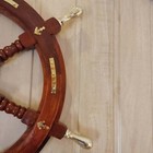 Antique Designer Working 36 Inch Wooden Ship Nautical Wheel Steering Decor
