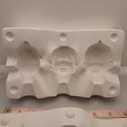 Vtg Bil-mac Ceramic Slip Mold 1141  3 Doll Heads Wide Eye Bonnet German Soldier 