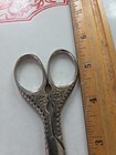 Vintage Antique Ornate Sewing Scissors  Cut Steel 5 5  Vintage