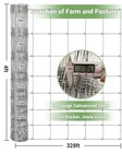 Galvanized Wire Mesh Fence 4ftx328ft  15-gauge  Rust-resistant  Garden   Animal