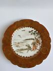 Antique Japanese Kutani Edo meiji Period Hand Painted Hunting Scene Plate 9   d