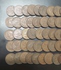 1937-1952 Canada Lot Of 100 Small 1 Cent Cents Coins King George Vi Km 32 41