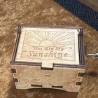 Us Wooden Music Box Mom dad To Daughter Toy Craft Engraved You Are My Sunshine
