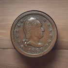 1863 Civil War Token  Cwt Washington Portrait  Wilson s Medal