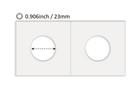 Boen 300pcs 23mm  0 9 Inch  Coin Flips For Nickel Nickel- 0 9 Inch  23mm 