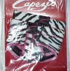 Capezio Jelz Footundeez Shoe Foot Underwear H07gs New In Pack Adult Women Zebra