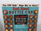 Vintage 1940 s Red Head Bottle Cap Nos Soda Display Store Advertising Wwii Era