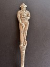 Antique Vtg Sterling Silver 925 Full Body Gold Miner Souvenir Spoon Roden Bros 