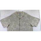 Hilo Hattie Mens 2xl Hawaiian Original Silk Aloha Shirt Tropical Leaf Print