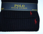 New Polo Ralph Lauren Polo Pony Men s Navy Blue Cable Beanie Hat   Scarf Set