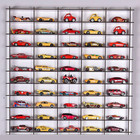 1 64 Toy Car Wall Shelf  Hot Wheels Display Case For 50 Cars With Acrylic Doors