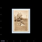 Old Vintage Photo Trio Women Sitting In Park Original Snapshot Photograph