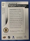 Matthew Poitras Bruins 2023-24 Ud Premier Game Used Chest Logo Patch  25