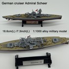 1 1000 Wwii German Battleship Admiral Scheer Model Diecast Military Collection