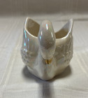 Swan Pearl China Co  Figurine With 22k Gold Accents Vtg