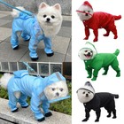 Pet Cat Dog Raincoat Hooded Rain Coat Waterproof Jacket Rainwear    