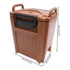 Portable 5 Gallon Insulated Hot And Cold Beverage Dispenser Server With Handles