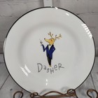 Pottery Barn Christmas Reindeer Dasher Tux  8 5 In Plate Made In Japan Retired