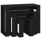 Nesting Tables 3 Pcs Engineered Wood Accent Furniture Living Room Home Vidaxl