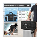 Gym Bag For Men Women  Carry On Luggage 22x14x9 Airline Approve    Fast Usa Ship