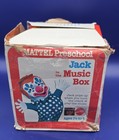 Vtg 1976 Mattel Preschool Jack In The Music Box Clown Toy W  Original Box Works