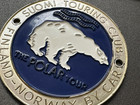 Finland - Norway By Car Polar Bear Tour Suomi Touring Club Car Badge Emblem