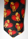 Disney Winnie The Pooh Heart Valentine Polyester Necktie 60  Long Nwt