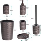 Set 6 Piece Oil Rubbed Bronze Bathroom Accessories