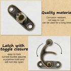 60 Pcs Antique Latch Hook  Antique Jewelry Box Latch  Antique Right Latch Hoo   
