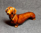 Hardie Arnita 50 s California Pottery 9  Dachshund Dog Figurine Appetizer Server
