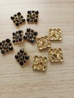 Lot Of 10 22mm Designer Button Chanel Button  Gold Tone 