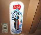 Coca-cola -served Ice Cold 40 Degrees- Gas Station- Coke Thermometer 1993 In Box