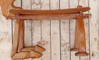 Very Rare Kneeling Camel Stool Vintage Hand Made Carved Wood Unique Features  Da