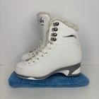 Soft Skate By Jackson Girls Figure Ice Skates White Size 4 Ultima Mark I Blades