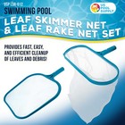 Swimming Pool 12  Leaf Skimmer Net   16  Rake Net Set - Fine Mesh Netting  Clean