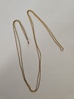 Vintage Gold Filled 64  Twisted Necklace Or Watch Chain With Dog Clip