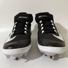 Nike Mens 9 Alpha Huarache Elite 4 Mid Black white Baseball Cleats Dj6520-011