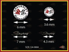 1 24  corvette  Assorted Emblems Decal Scr-124-0884