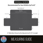 Sofa Shield Couch Slip Cover With Patented Strap  Cushion Protector  Us Desig