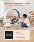 Cat Exercise Wheel With Pedometer 40 8  Cat Treadmill For Pet Health White